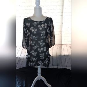 Skull Sheer Blouse